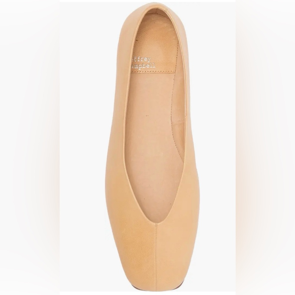 Jeffrey Campbell Nude/Tan Leather Ballet Flat